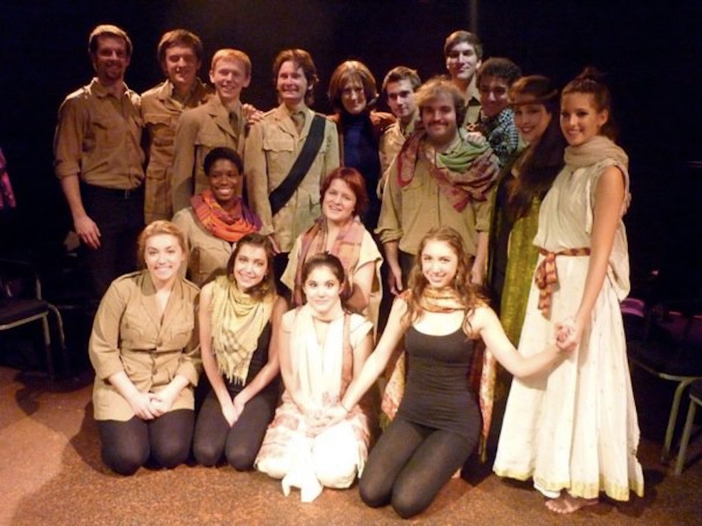 Fall 2010 Shakespeare in Performance at RADA class after their final presentation of Antony and Cleopatra